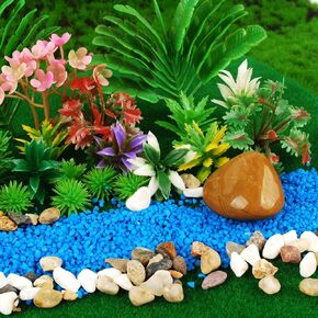 NWFashion 130PCS Model Trees Miniature Plants Fairy Garden Artificial Trees Railroad Scenery(Tree) in Saudi Arabia