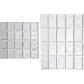 FCLUB Empty Watercolor Palette Paint Tin with 21Pcs Watercolor Full Pans