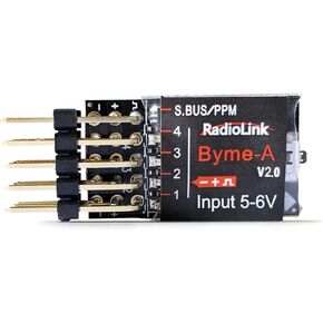 Radiolink Byme-A V2.1 RC Flight Controller Airplane Stabilizer with Gyro, 6 Flight Modes 4 Channels for A560 Stunt, 3D Fixed-Wing Airplane, Straight Wing, Jet, T-Tail Aircraft and More