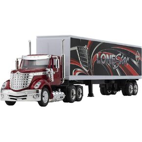 Peterbilt Tractor Trailer 387 Play Toy Truck Vehicle for Kids 1/32 Die Cast Scale,Designed, with Functions, Pre Built Semi, Realistic Look and Openable Doors Great Gift for Children