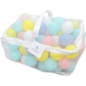 Wonder Space Soft Pit Balls, Chemical-Free Crush Proof Plastic Ocean Ball, BPA Free with No Smell, Safe for Toddler Ball Pit/Kiddie Pool/Indoor Baby Playpen