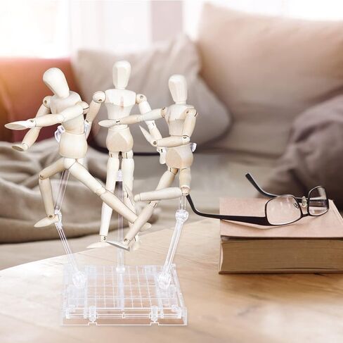 ميجفين حامل لشخصيات الاكشن 3 في 1 من 5 قطع، حامل عرض لشخصيات الاكشن وقاعدة دعم نموذج الدمية متوافق مع اتش جي اس اتش اف جاندام ام جي 1/100 ار جي 1/144 اس دي 1/144 حامل دمية لعبة شفاف in Kuwait