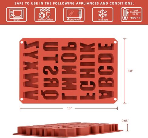26 تجاويف سيليكون قالب الحروف الأبجدية الشوكولاته سيليكون الخبز العفن (2) in Kuwait