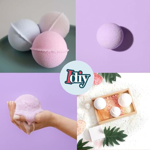 قوالب صابون باث بومب آند سوب من آي دي، مجموعة من 6 أشكال وأحجام مختلفة - القلب والنجم و4 دوائر (4.4 سم - 7.62 سم دائرية) - صناعة يدوية وصناعة الصابون والشموع، وقوالب، والهدايا in Kuwait