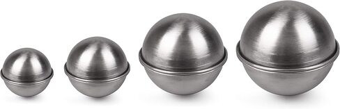 قوالب صابون باث بومب آند سوب من آي دي، مجموعة من 6 أشكال وأحجام مختلفة - القلب والنجم و4 دوائر (4.4 سم - 7.62 سم دائرية) - صناعة يدوية وصناعة الصابون والشموع، وقوالب، والهدايا in Kuwait