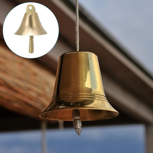 PATIKIL Vintage Copper Bells, Mini Craft Jingle Bells 1.3" Metal Hanging Bells for DIY Wind Chimes Christmas Jewelry Making Pet, Bronze in Saudi Arabia
