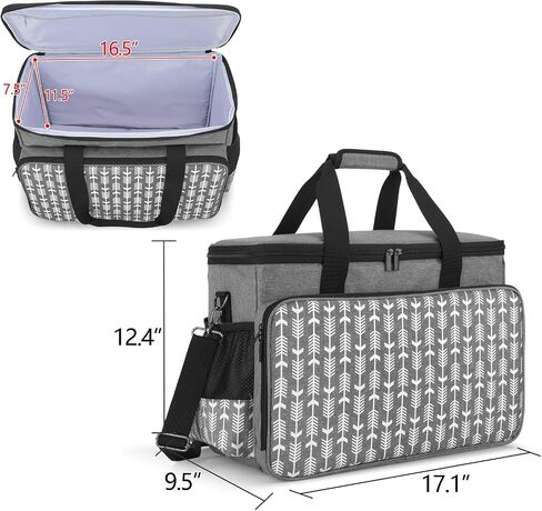 Yarwo Upgraded Rolling Sewing Machine Carrying Case with Detachable Board in Saudi Arabia