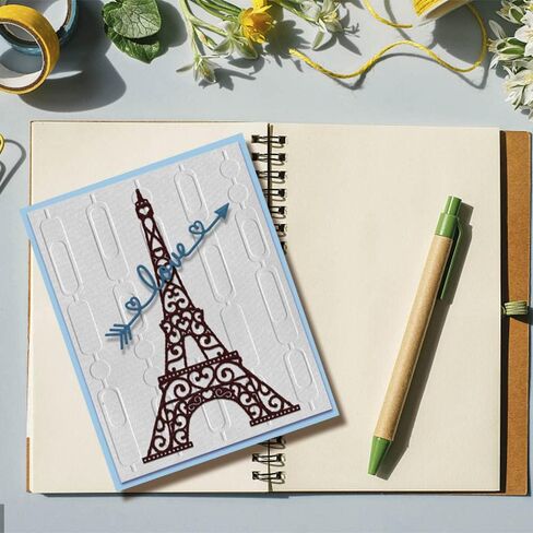 Label Lace Embossing Folders for Card Making, 5.7 × 4.2 Inch Sign Notes Plastic Embossing Folders Geometric Figure Holiday Template Stencil Craft Card Embossing Folder for DIY Scrapbooking in Kuwait