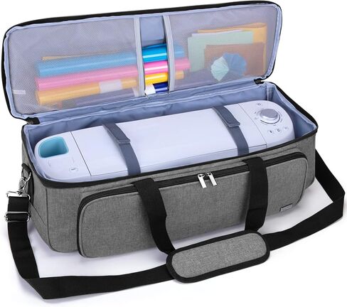 LUXJA Carrying Bag Compatible with Cricut Die-Cutting Machine and Supplies, Tote Bag Compatible with Cricut Explore Air (Air2) and Maker (Bag Only, Patent Design), Gray Dots in Saudi Arabia