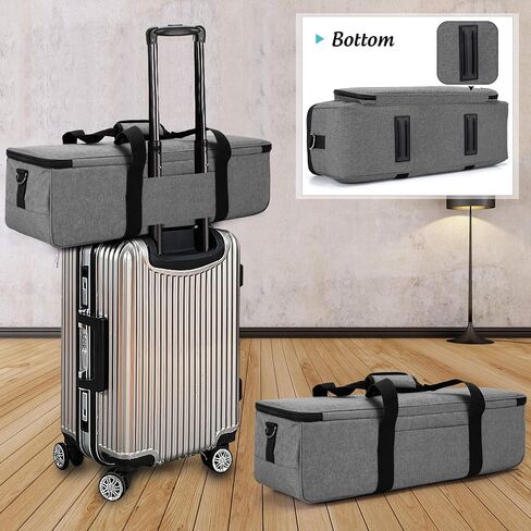 LUXJA Carrying Bag Compatible with Cricut Die-Cutting Machine and Supplies, Tote Bag Compatible with Cricut Explore Air (Air2) and Maker (Bag Only, Patent Design), Gray Dots in Saudi Arabia