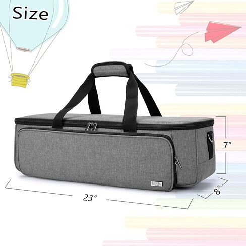LUXJA Carrying Bag Compatible with Cricut Die-Cutting Machine and Supplies, Tote Bag Compatible with Cricut Explore Air (Air2) and Maker (Bag Only, Patent Design), Gray Dots in Saudi Arabia