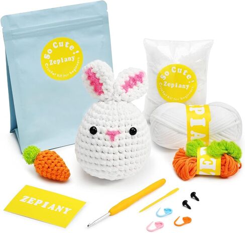 Beginners Crochet Kit, Crochet Animal Kit, All in One Crochet Kit, Crochet Starters Kit for Adult Kids, Crochet Kit for Beginners with Step-by-Step Video Tutorials - The Siamese Cat in Kuwait
