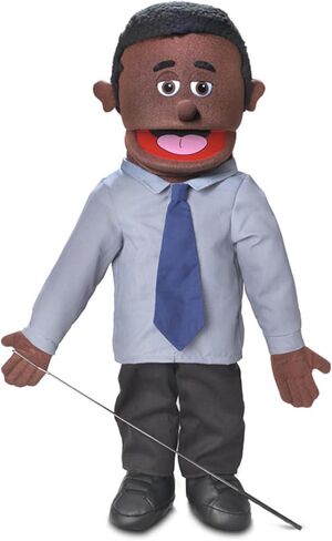 63.5 سم كالفين، الأب الأسود / رجل الأعمال، كامل الجسم، Ventriloquis in Kuwait
