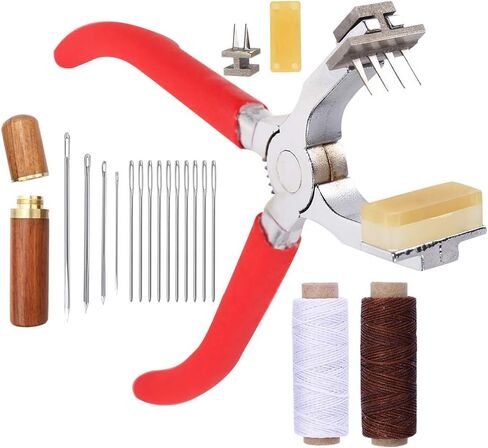 BUTUZE Leather Hole Punch,4mm Silent Leather Hand Pliers, Stitch Chisel in Kuwait