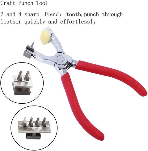 BUTUZE Leather Hole Punch,4mm Silent Leather Hand Pliers, Stitch Chisel in Kuwait