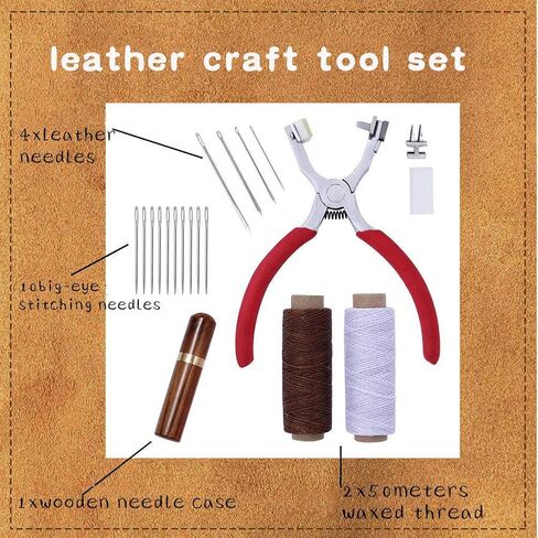 BUTUZE Leather Hole Punch,4mm Silent Leather Hand Pliers, Stitch Chisel in Kuwait