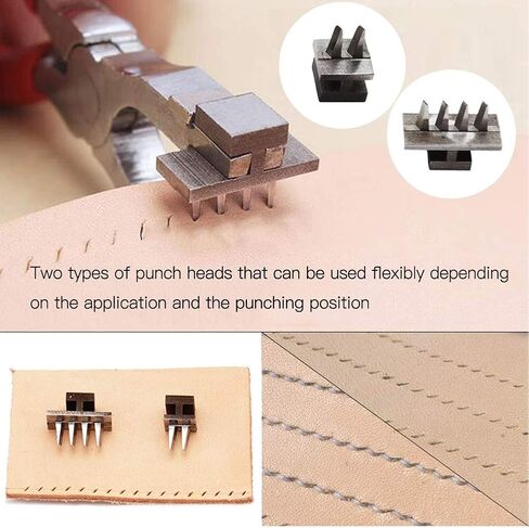 BUTUZE Leather Hole Punch,4mm Silent Leather Hand Pliers, Stitch Chisel in Kuwait
