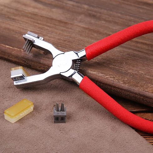 BUTUZE Leather Hole Punch,4mm Silent Leather Hand Pliers, Stitch Chisel in Kuwait