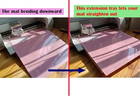 Extension Tray Compatible with Cricut Explore Air3 2 1,Extender Tray Compatible with Cricut Mat,Cutting Mat Extender Support for Explore Air Series (Not Compatible with Maker3 and Maker) (White) in Kuwait