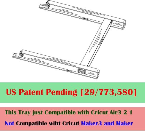 Extension Tray Compatible with Cricut Explore Air3 2 1,Extender Tray Compatible with Cricut Mat,Cutting Mat Extender Support for Explore Air Series (Not Compatible with Maker3 and Maker) (White) in Kuwait