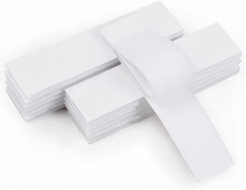 20 مجموعة من أشرطة الخطاف والحلقة مقاس 1 × 4 بوصة مع لاصق للمنزل أو المكتب مع شريط تثبيت لاصق قوي - شريط لاصق قوي مزدوج الجوانب - بدلاً من الثقوب والمسامير - أبيض in Kuwait