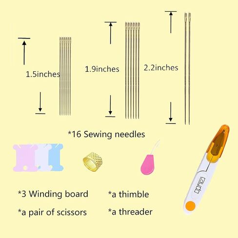 ONESHAW Embroidery Kit 141 Pcs,100 Colors Threads,6 Pcs Embroidery Hoops,2 Pcs Aida Cloth,9 Sewing Pins,Cross Stitch Tools and Embroidery Starter Kit for Adults and Kids Beginners in Kuwait