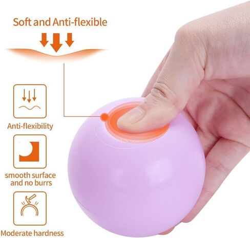 كرات كرات ماكرون من بلاي ماتي - كرات بلاستيكية خالية من الفثالات والبيسفينول A، مقاس 2.75 بوصة، كرات ضغط مقاومة للسحق، لعبة ممتعة لحفرة السباحة لتزيين حفلات أعياد الميلاد، عبوة من 100 قطعة in Kuwait