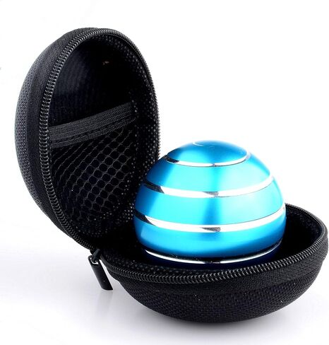 Kinetic Desk Toys， Full Body Optical Illusion Spinner Ball， Large Longer Time Spinning Top, Ideal for Parties, Holidays, classrooms or for use as Office Toys-with Storage Bag in Kuwait