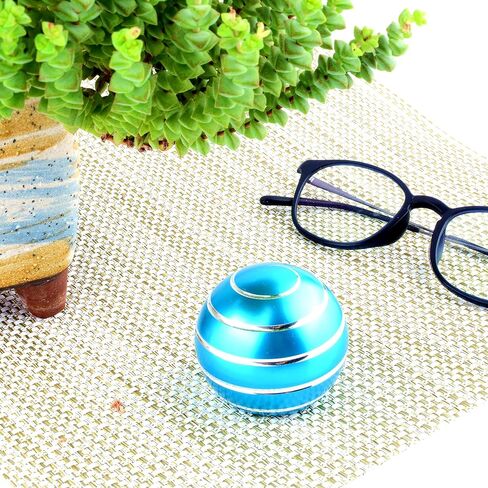 Kinetic Desk Toys， Full Body Optical Illusion Spinner Ball， Large Longer Time Spinning Top, Ideal for Parties, Holidays, classrooms or for use as Office Toys-with Storage Bag in Kuwait