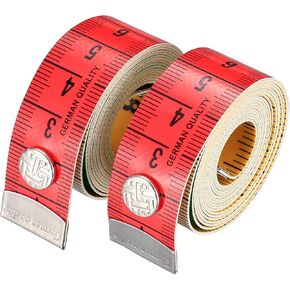 2 Pcs Fabric Tape Measure, Soft Body Measuring Tapes, 60 inch/150 cm Cloth Measuring Tapes, with Snap Button Closure, for Fabric Tailor Sewing Cloth Knitting Craft Body Measurements in Kuwait