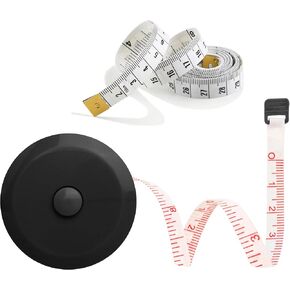 Tape Measure 2Pack, Measuring Tape for Body Measurement Retractable, Soft Tape Measure Set for Sewing Tailor Craft Cloth Fabric, 150 cm/60 Inch