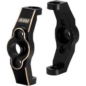 INJORA Black Brass Caster Blocks C-Hubs 4g Front Counterweight for 1/18 RC Crawler TRX4M Upgrade Parts,2pcs