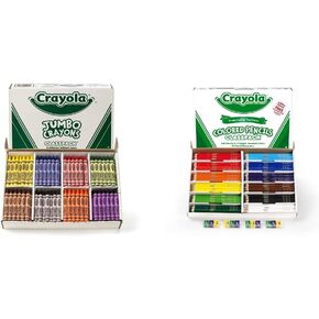 Crayola Jumbo Crayons Classpack, 200 Count, Toddler Crayons, Bulk School Supplies For Teachers, 8 Colors in Kuwait