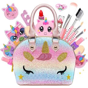 Aimidola Kids Makeup Kit for Girl - Washable Non Toxic Kid Make Up Toys, Little Girls Play Makeup Set, Kids Toy for Toddlers Children Princess, Christmas Birthday Gift for 4 5 6 7 8 9 10 Year Old Girl