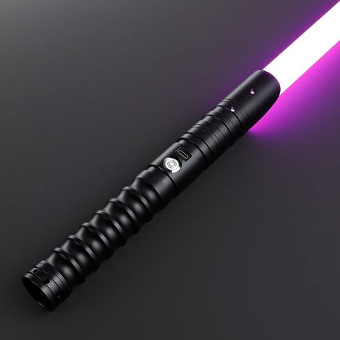 CVCBSER FX Dueling Lightsaber RGB 16 لونًا قابل للتغيير من سبائك الألومنيوم الممتازة، سيف ضوئي مع 12 وضعًا لقوة الصوت ألعاب Lightsaber (أسود) in Kuwait