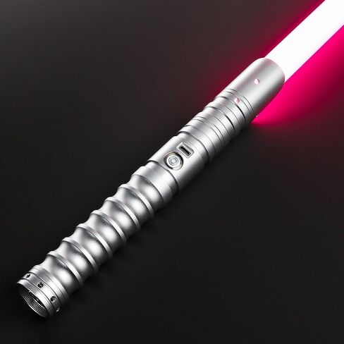 CVCBSER FX Dueling Lightsaber RGB 16 لونًا قابل للتغيير من سبائك الألومنيوم الممتازة، سيف ضوئي مع 12 وضعًا لقوة الصوت ألعاب Lightsaber (أسود) in Kuwait