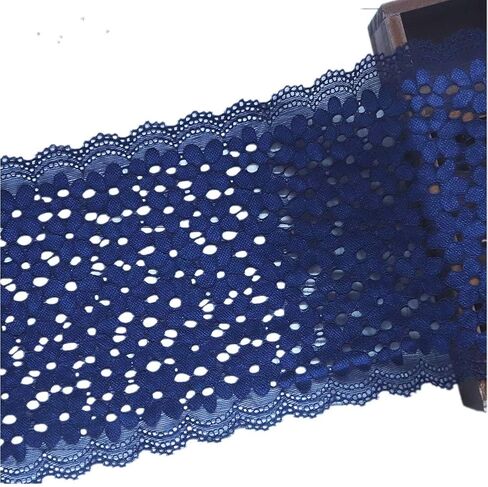 5 ياردات Forget-me-not شريط دانتيل مزين بالزهور قابل للتمدد مطرز من التول قماش تشذيب الدانتيل لإكسسوارات الشعر وحرف الخياطة وديكورات حفلات الزفاف (بيج) in Kuwait