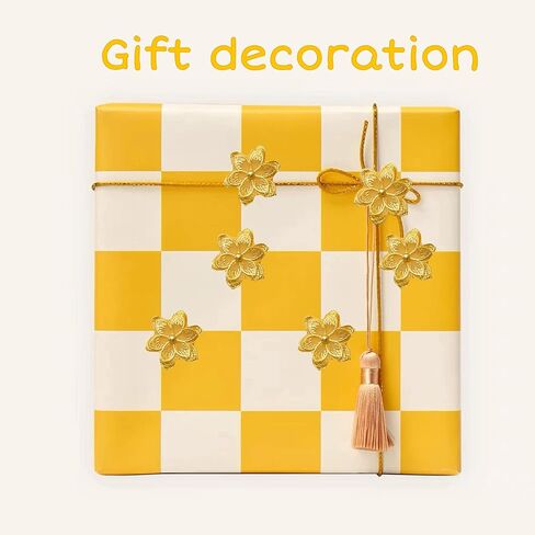 شريط دانتيل ثلاثي الأبعاد بسيط 3 ياردات من الدانتيل، مطرز عتيق من الدانتيل لتزيين الحرف اليدوية (أصفر) in Kuwait