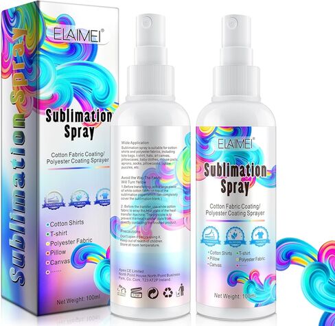 رذاذ طلاء التسامي، رذاذ التسامي للقمصان القطنية ويشمل أقمشة البوليستر، والكرتون، والقبعات، والقماش الفني، وحقائب اليد، والأكواب، وما إلى ذلك. التصاق فائق الطباعة ولمسة نهائية سريعة الجفاف ومقاومة للماء وعالية اللمعان in Kuwait