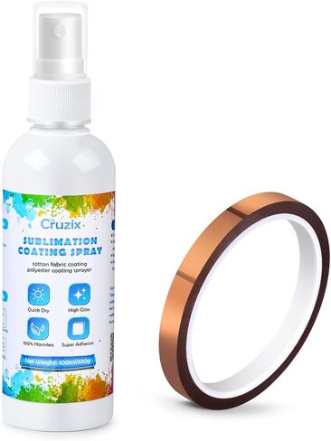 طلاء التسامي للقمصان القطنية، غراء رش التسامي مع شريط مقاوم للحرارة لحقيبة حمل فارغة من نسيج البوليستر، التصاق فائق الطباعة ولمسة نهائية شديدة اللمعان مقاومة للماء وسريعة الجفاف in Kuwait