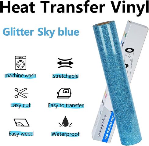 guangyintong Glow in The Dark Heat Transfer Vinyl, Luminous Green 12" x 5ft in Kuwait