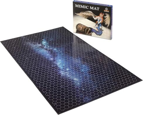 Suburban Sphinx Large Grid Gaming Board - 39" x 23 1/4" Table Top Role Play Board - DND Role Play - RPG Dungeons and Dragons Maps Tiles, Hexagon (Star-Heaven) - Reusable Miniature Figure Board Games in Saudi Arabia