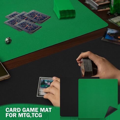 yasuwekik 2 Pack 35"x35" Mahjong Mats with Carrying Bags Rubber Anti-Slip Playmat Noise Reduction Mahjong Table Cover for Mahjong in Kuwait