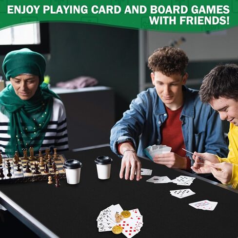 yasuwekik 2 Pack 35"x35" Mahjong Mats with Carrying Bags Rubber Anti-Slip Playmat Noise Reduction Mahjong Table Cover for Mahjong in Kuwait