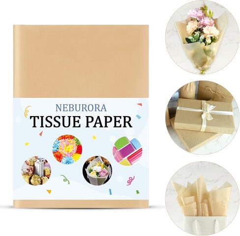 NEBURORA 120 Sheets Gold Tissue Paper Gift Wrapping Paper Bulk in Kuwait