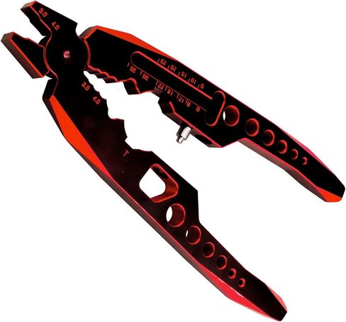 Hobbyfire RC Shocks Pliers Shock Shaft and Ball End Multi-Function Pliers and Small 4-Way Cross Wrench for 1/8 1/10 Scale RC Cars Crawlers Monster Trucks Buggies (Black-Gold) in Saudi Arabia