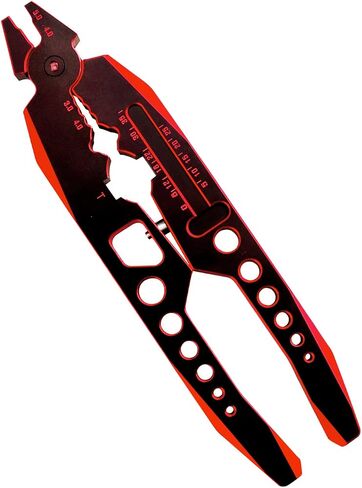Hobbyfire RC Shocks Pliers Shock Shaft and Ball End Multi-Function Pliers and Small 4-Way Cross Wrench for 1/8 1/10 Scale RC Cars Crawlers Monster Trucks Buggies (Black-Gold) in Saudi Arabia