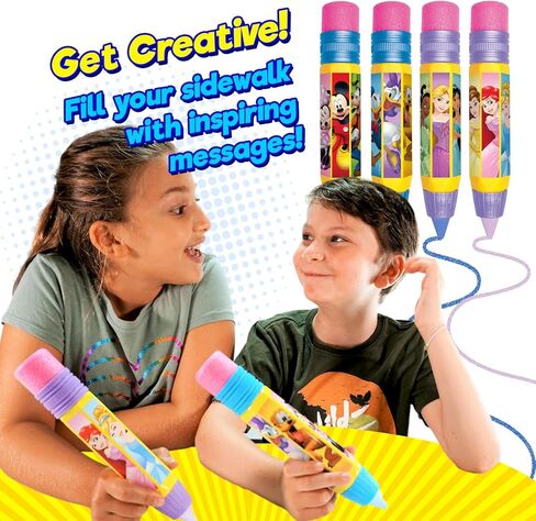 طبشور ديزني على شكل رصيف (وحدة واحدة ميكي وأصدقاء) ديزني ميكي آند برنسيس لعبة الطبشور الطابق واللوح الخارجي، مجموعة فنية قابلة للغسل بالطباشير الكبير، في الهواء الطلق، ألعاب عيد ميلاد للأطفال A-7806-1 in Kuwait