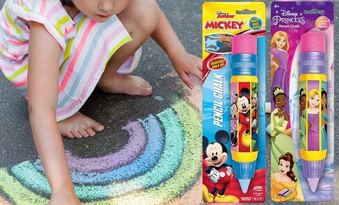 طبشور ديزني على شكل رصيف (وحدة واحدة ميكي وأصدقاء) ديزني ميكي آند برنسيس لعبة الطبشور الطابق واللوح الخارجي، مجموعة فنية قابلة للغسل بالطباشير الكبير، في الهواء الطلق، ألعاب عيد ميلاد للأطفال A-7806-1 in Kuwait