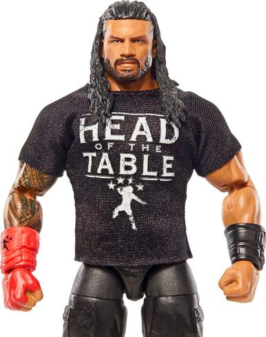 مجموعة شخصيات Mattel WWE Roman Reigns Top Picks Elite Collection، مفصلية وتفاصيل تشبه الحياة، ملحقات قابلة للتبديل، 6 بوصات in Kuwait